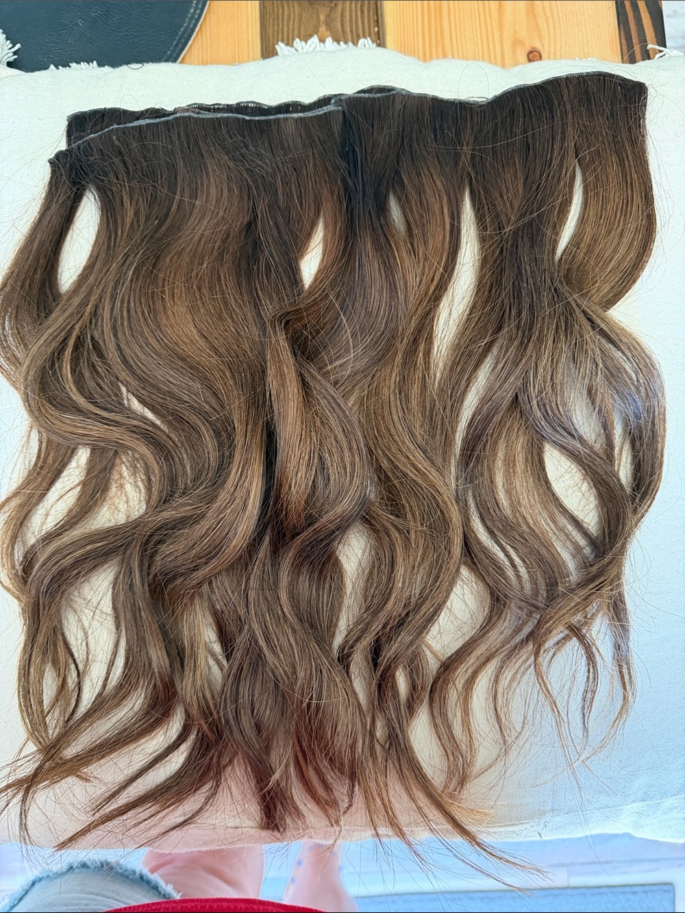 Wavy Chestnut Brown Sew-In Hair Extensions - Natural-Look Volume